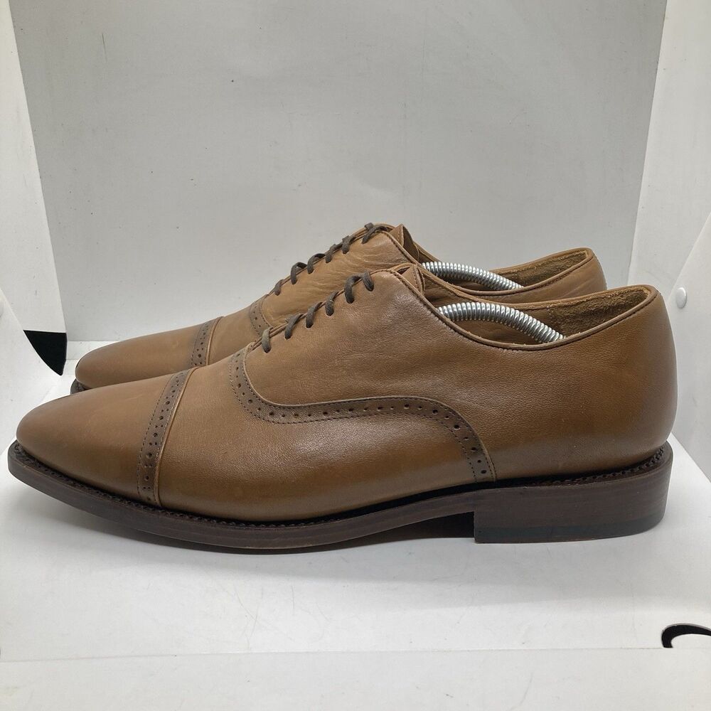 Thursday Mens size 12 The Broadway Brogue Toe Brown Oxford Shoes